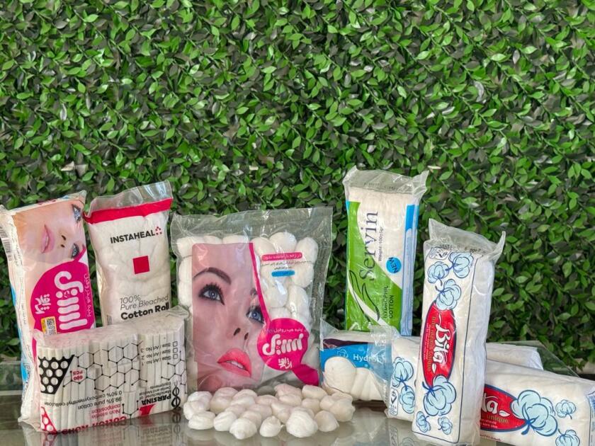 پنبه هیدروفیل جاذب و توپک(غیر استریل)